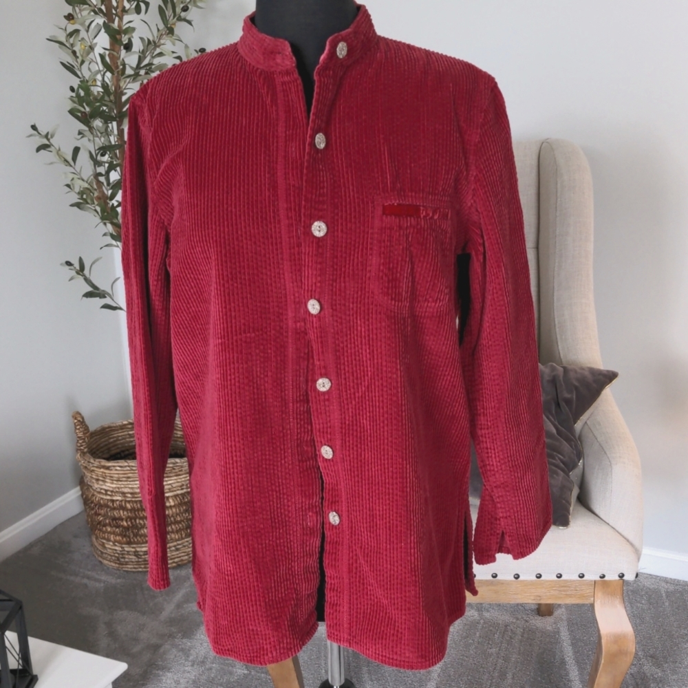 J.Jill Corduroy Button Down Jacket/Tunic.